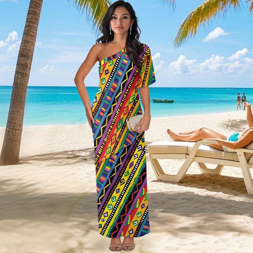 Elegant Off-Shoulder Two-Piece Dress for Women