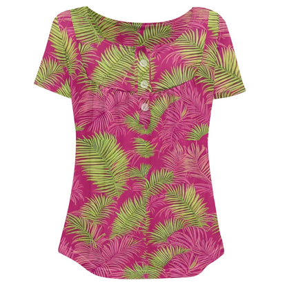 Casual Round Neck Short Sleeve T-shirt