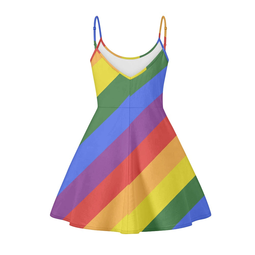 Rainbow Strappy dress