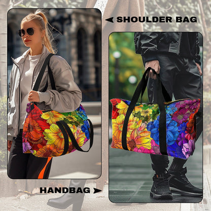 Rainbow Floral Lightweight luggage