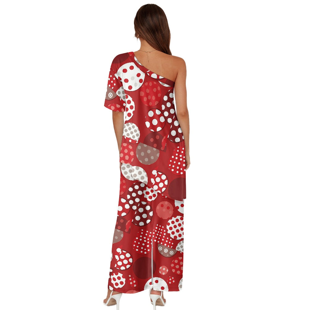 Elegant Off-Shoulder Two-Piece Dress for Women