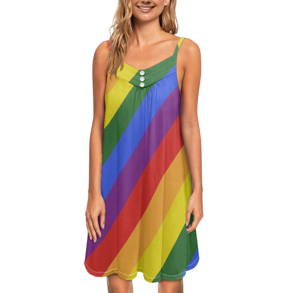 Rainbow Strappy dress