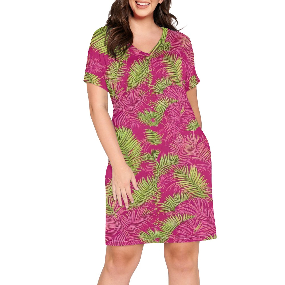 short sleeve dress white