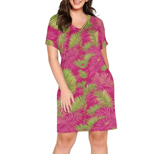 short sleeve dress white