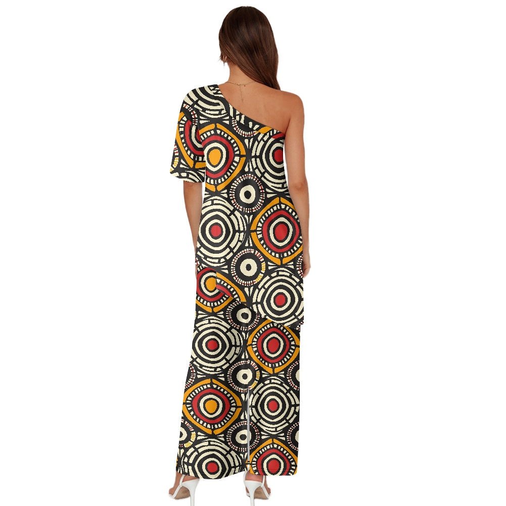 Elegant Off-Shoulder Two-Piece Dress for Women