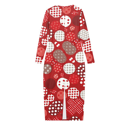 Women's long-sleeved dress (extended)