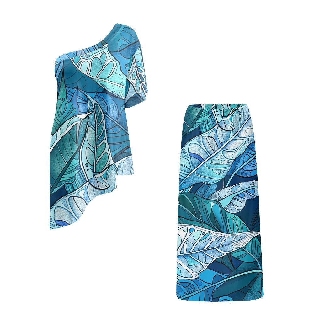 Elegant Off-Shoulder Two-Piece Dress for Women