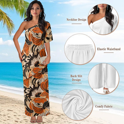 Elegant Off-Shoulder Two-Piece Dress for Women