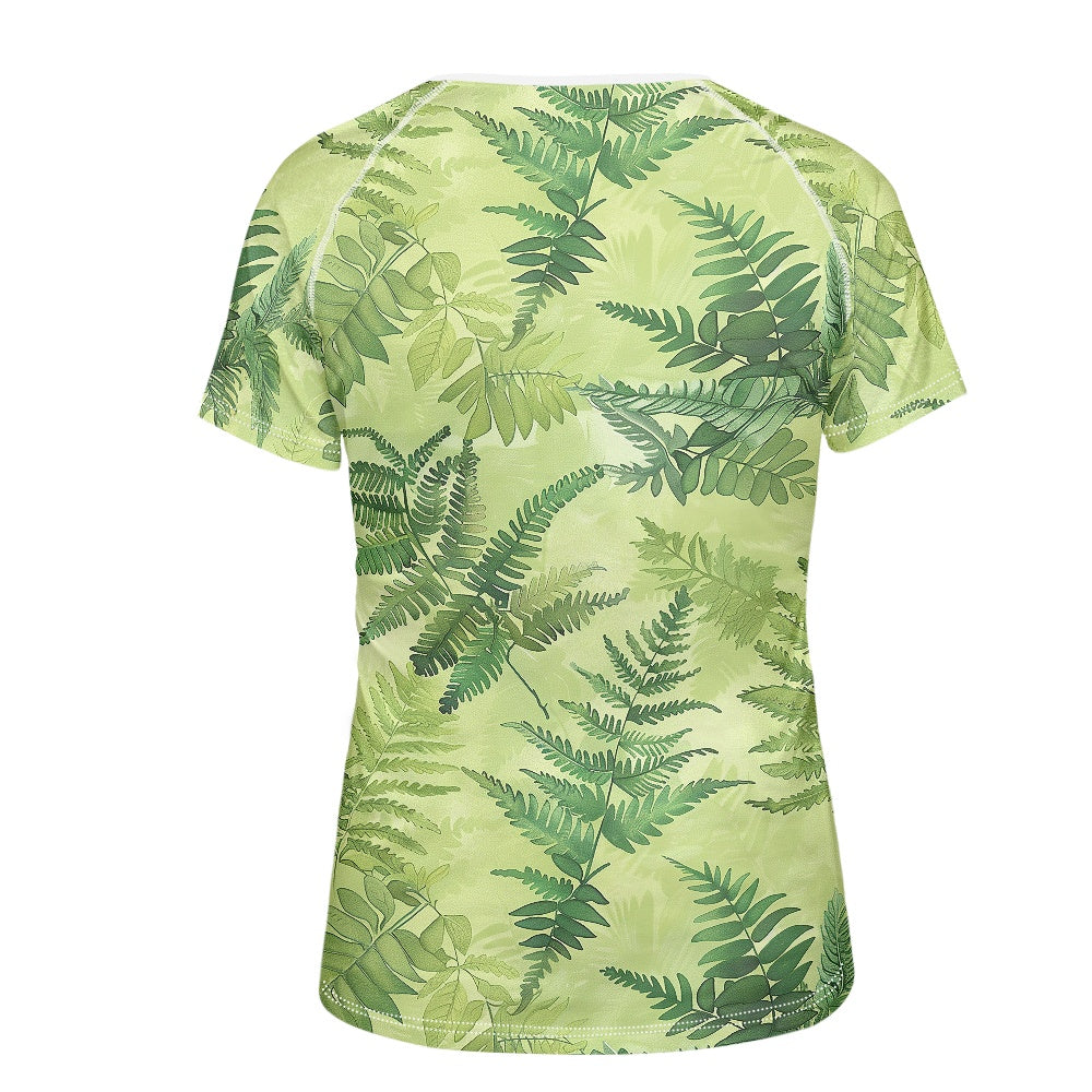 Women's round neck short sleeve T-shirt