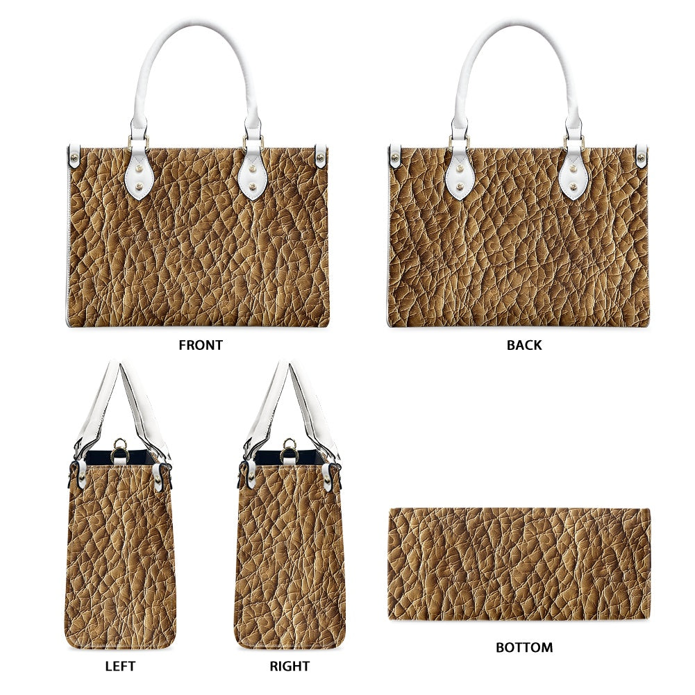 Women's PU leather twill handbag