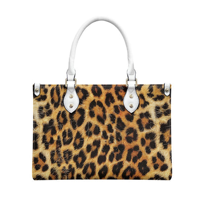 Leopard print Women's PU leather twill handbag