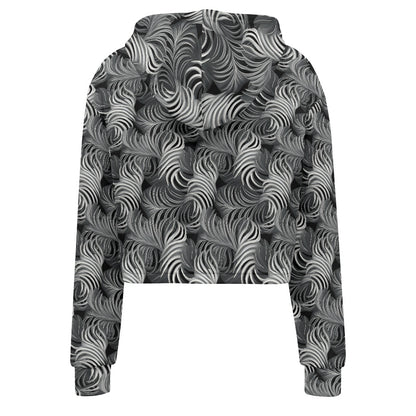 Women's midriff-baring sweatshirt - Tropical