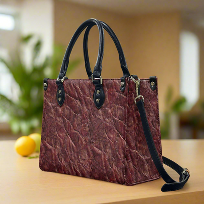 Dark Brown Women's PU leather twill handbag