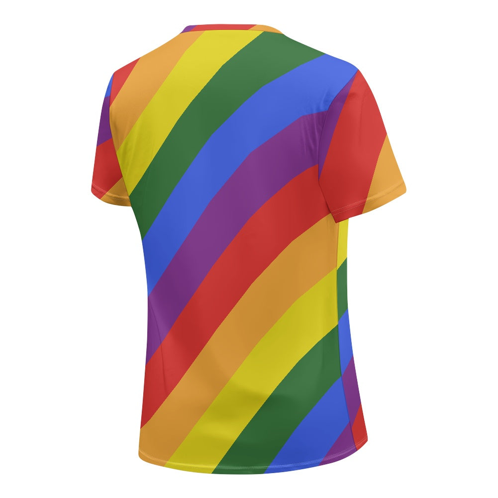 Unleash Your Inner Glamor with Luxtrini's Rainbow Pride T-Shirt