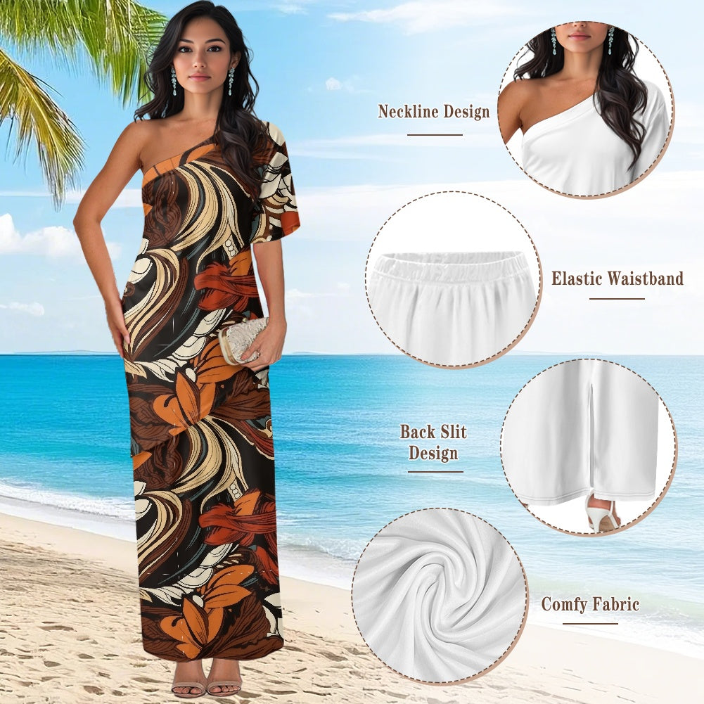 Elegant Off-Shoulder Two-Piece Dress for Women