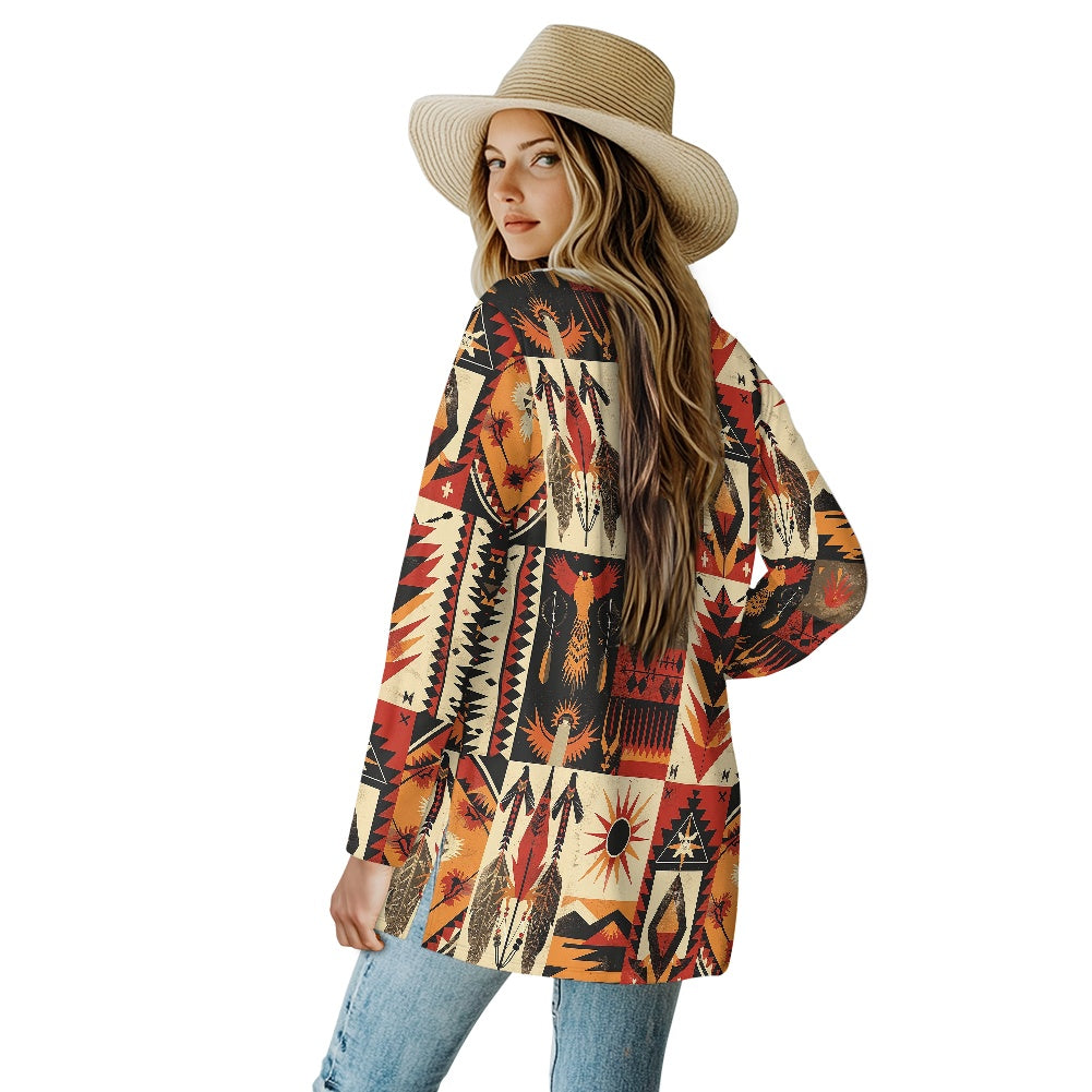 Long-sleeved cardigan jacket