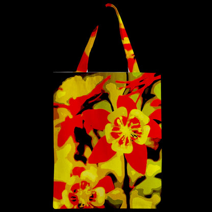 Red and Yellow Hibiscus Zipper Classic Tote Bag