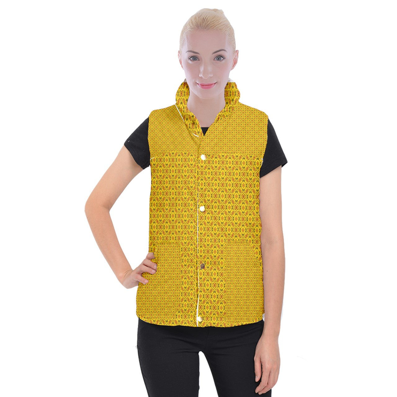 Toghu Women's Button Up Vest 3XL