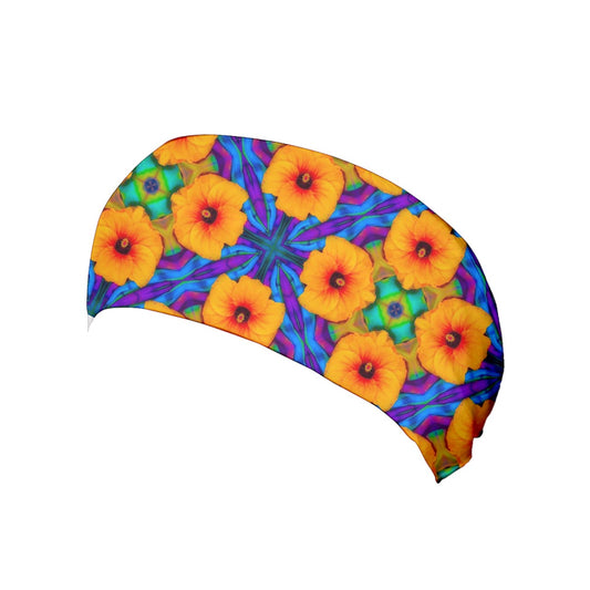 Hibiscus Array Yoga Headband