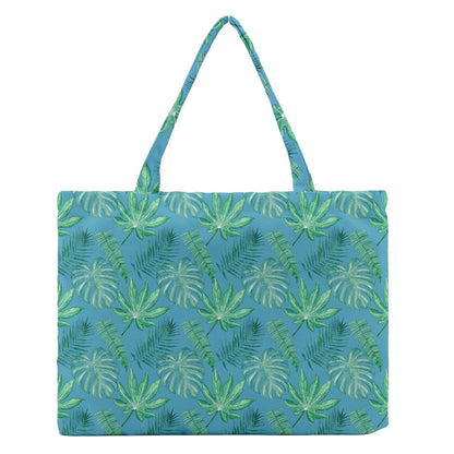 Monstera Zipper Medium Tote Bag