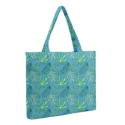 Monstera Zipper Medium Tote Bag