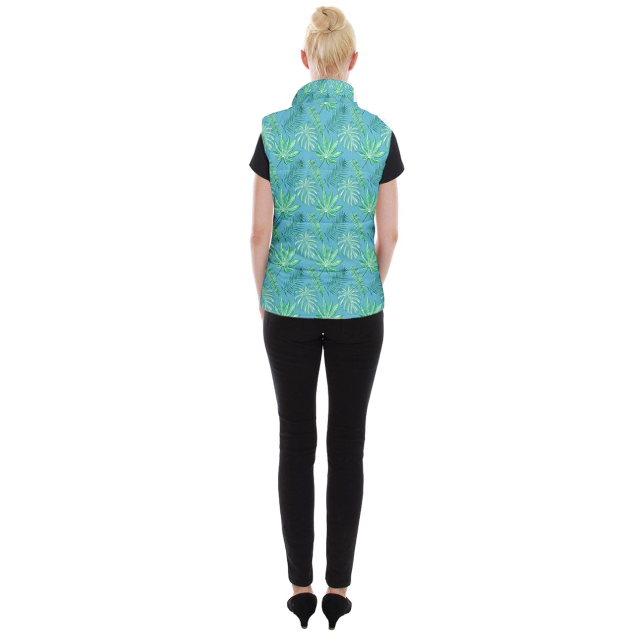 Monstera Women's Button Up Vest