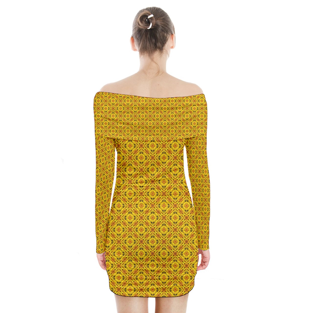 Toghu Long Sleeve Off Shoulder Dress