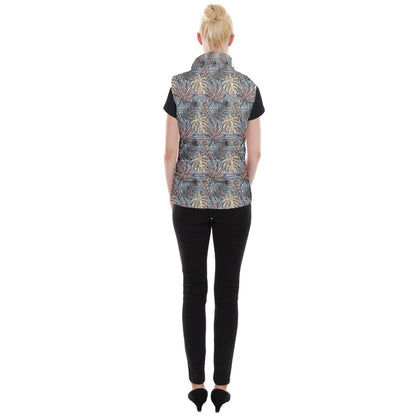 Monstera Fern #5 Women's Button Up Vest