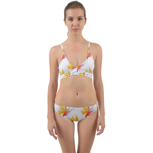 Wrap Around Bikini Set Bird of Paradise