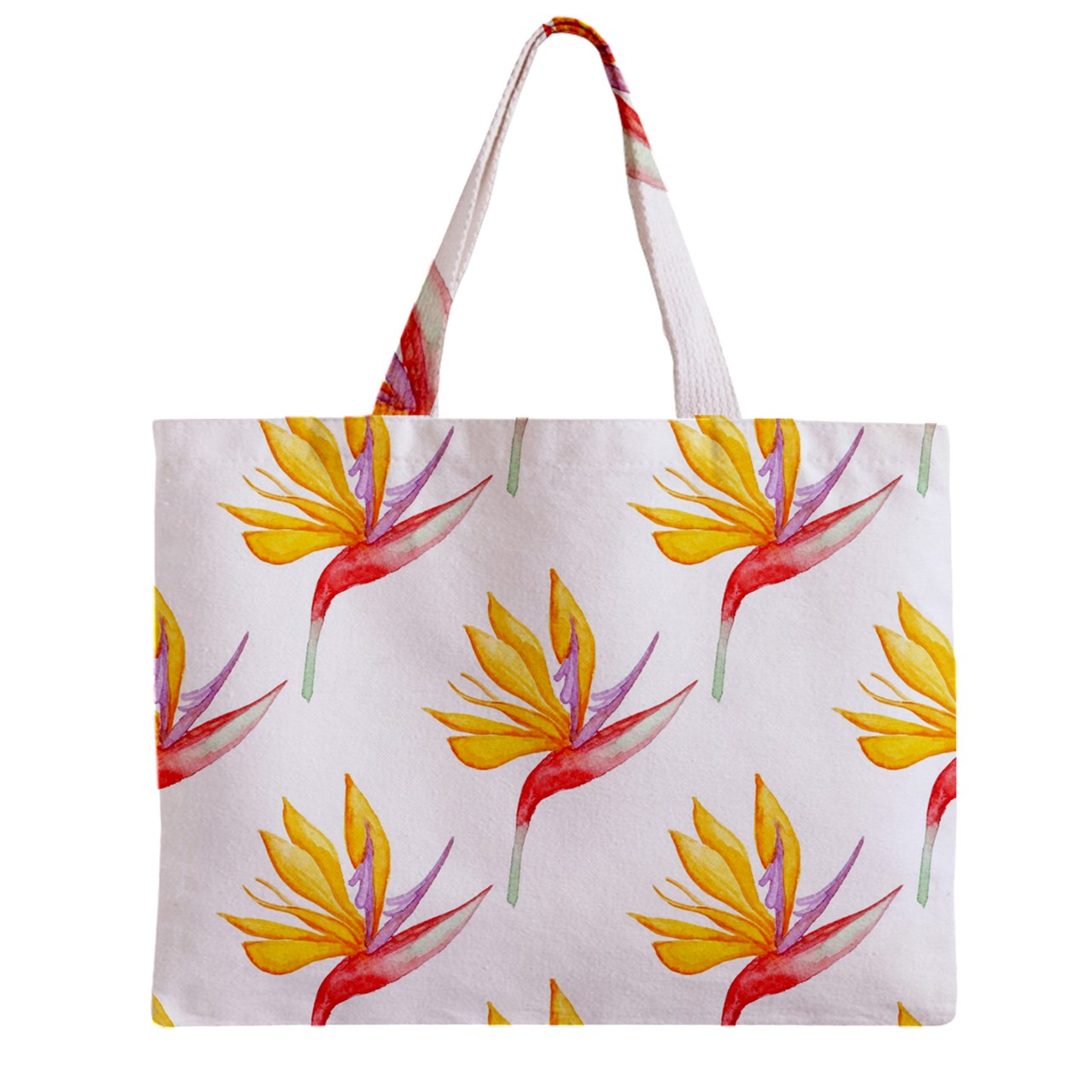 Zipper Mini Tote Bag Bird of Paradise