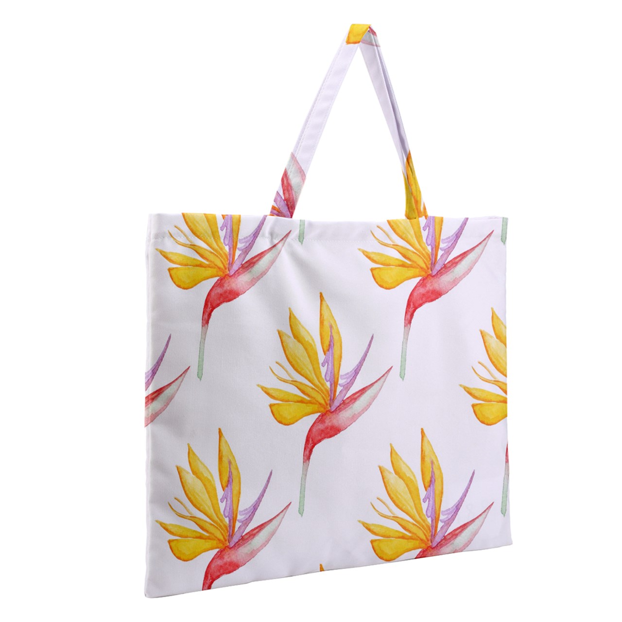 Zipper Large Tote Bag Bird of Paradise