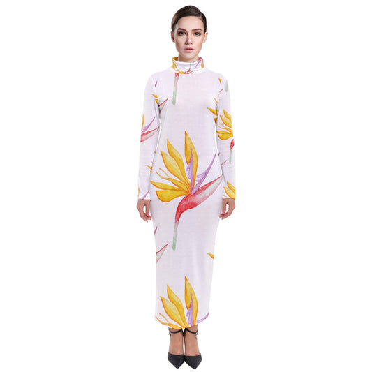 Turtleneck Maxi Dress Bird of Paradise