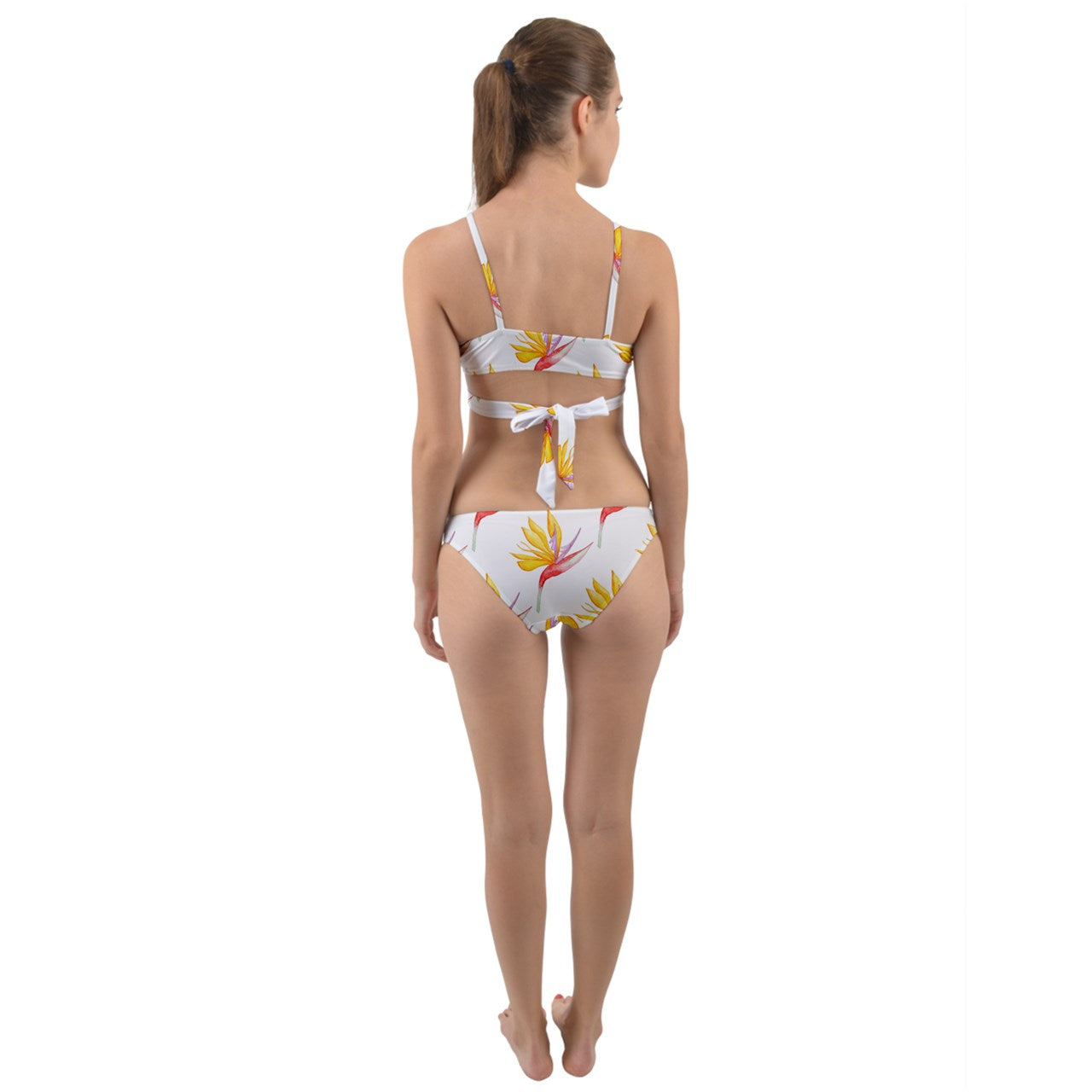 Wrap Around Bikini Set Bird of Paradise