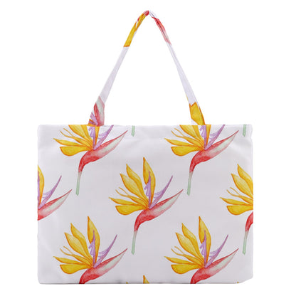 Zipper Medium Tote Bag Bird of Paradise