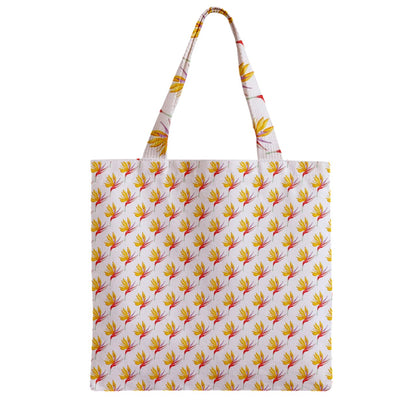 Zipper Grocery Tote Bag Bird of Paradise