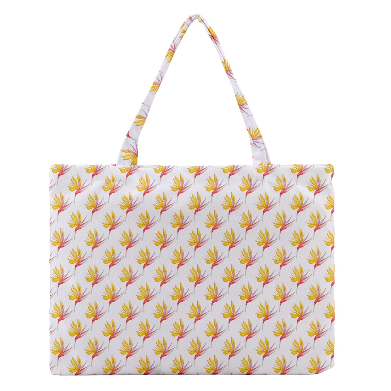 Zipper Medium Tote Bag Bird of Paradise