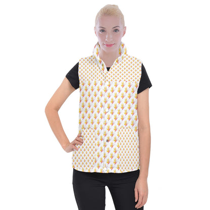 Women's Button Up Vest Bird of Paradise 3XL