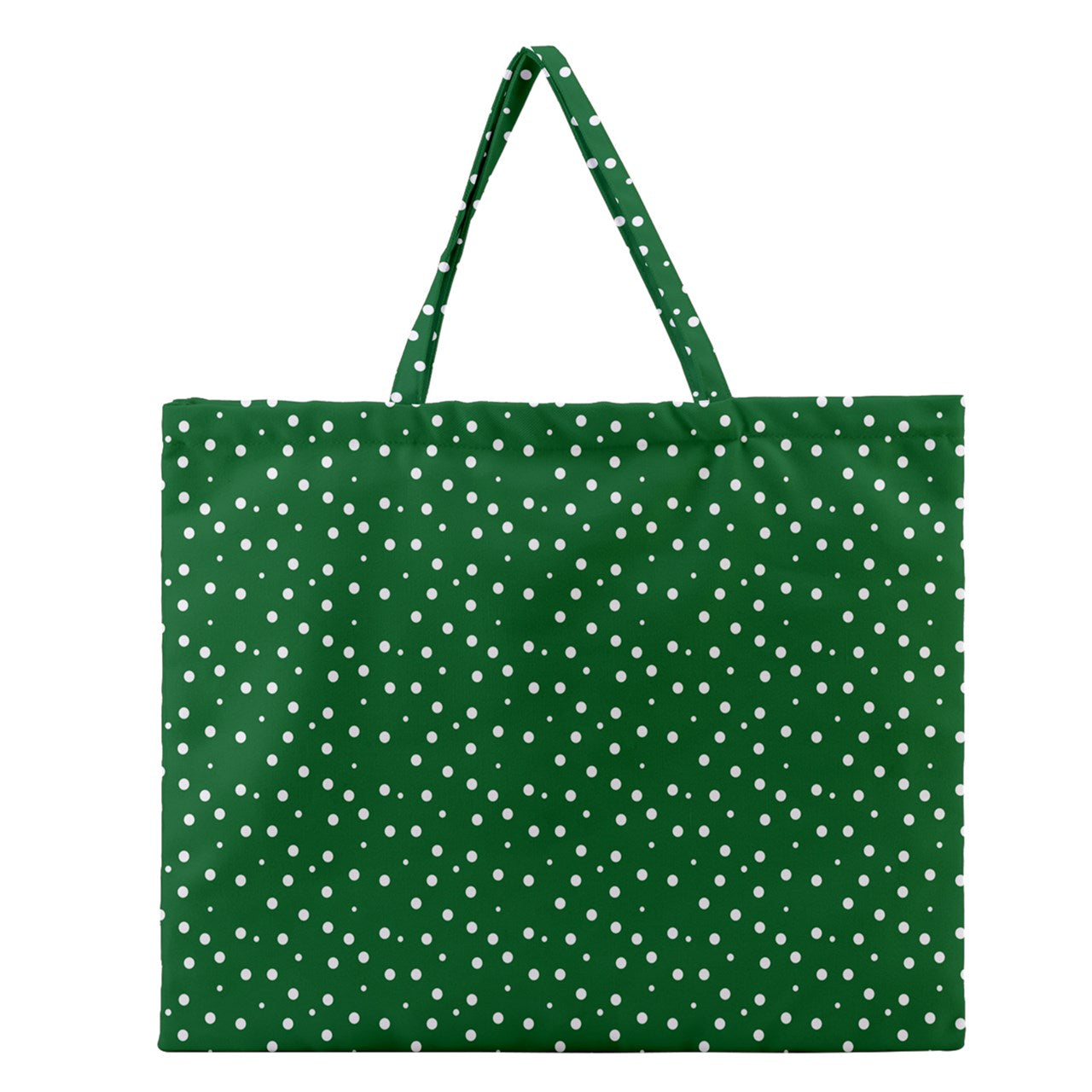 Zipper Large Tote Bag Green Dot