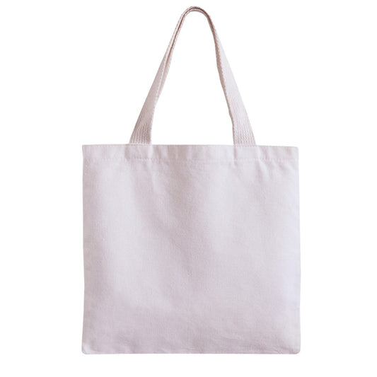 Zipper Grocery Tote Bag White