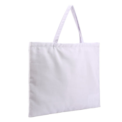 Zipper Large Tote Bag White