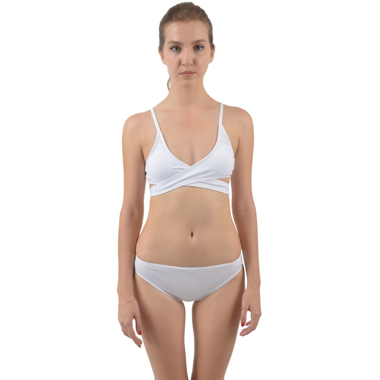 Wrap Around Bikini Set White