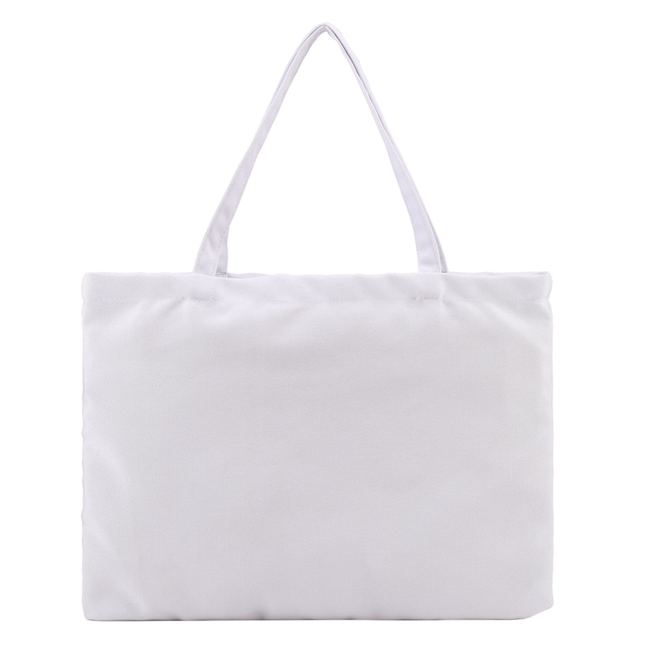 Zipper Medium Tote Bag White