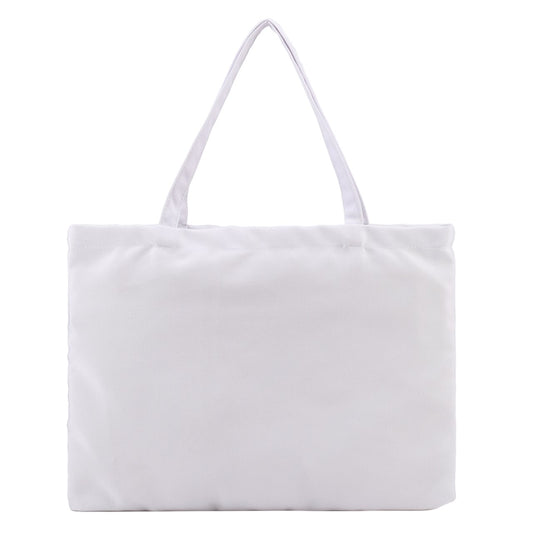 Zipper Medium Tote Bag White