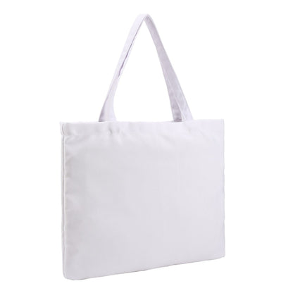 Zipper Medium Tote Bag White
