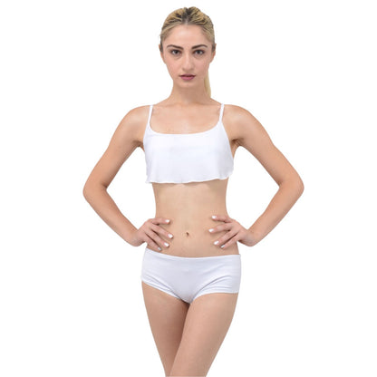 Layered Top Bikini Set White