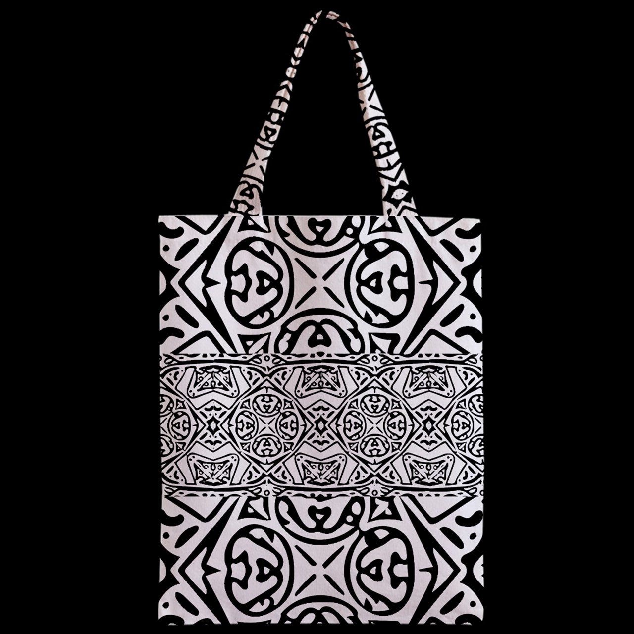 Zipper Classic Tote Bag Hawaiian Tribal