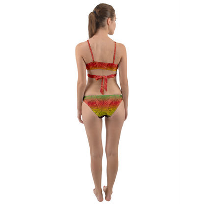 Wrap Around Bikini Set Hawaiian Tribal