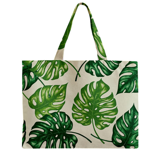 Zipper Mini Tote Bag Tropical Palms