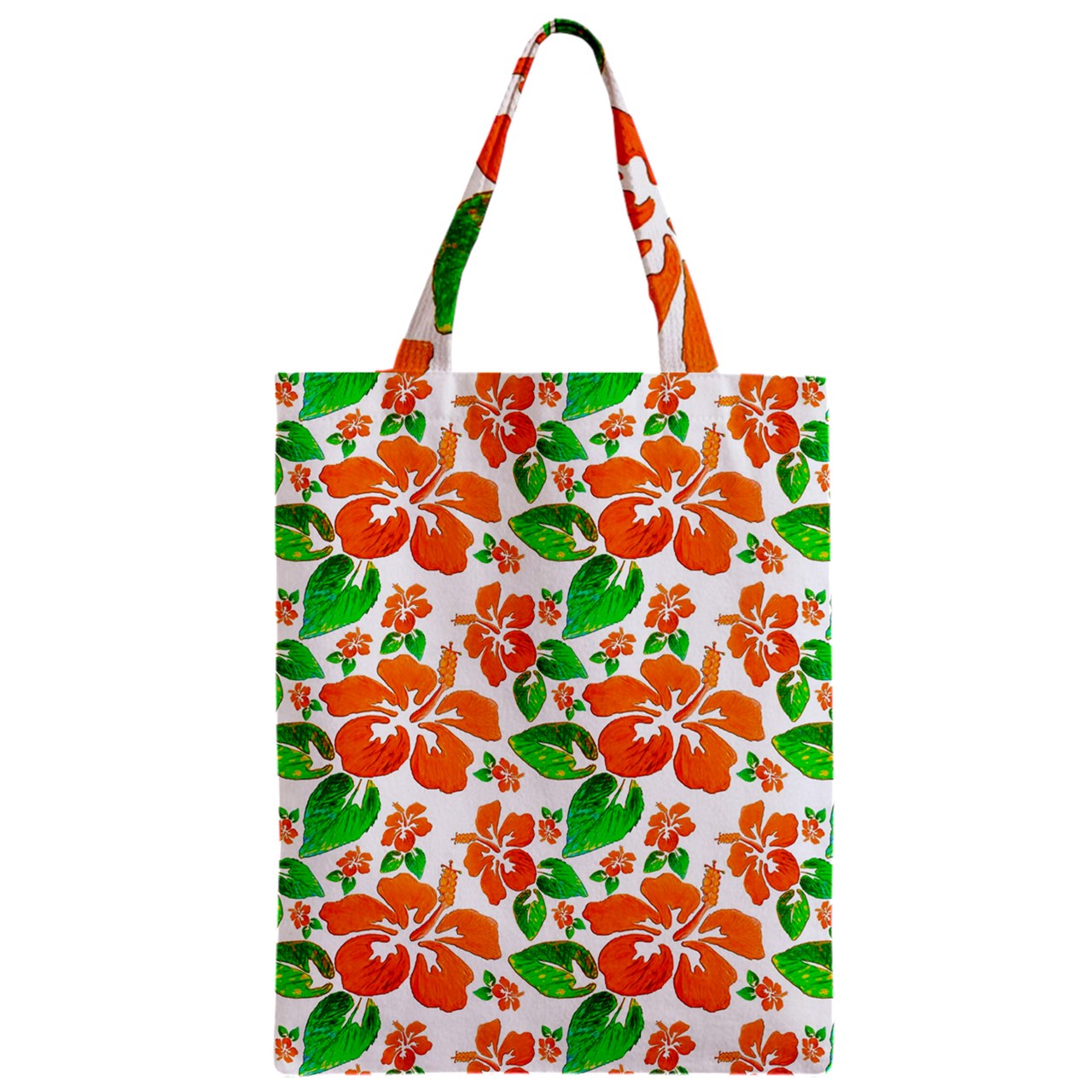 Zipper Classic Tote Bag Hibiscus