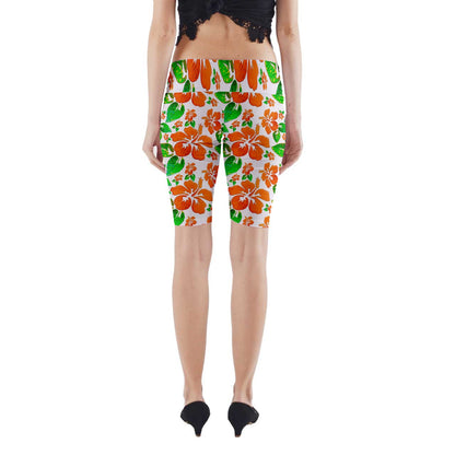 Yoga Cropped Leggings Hibiscus